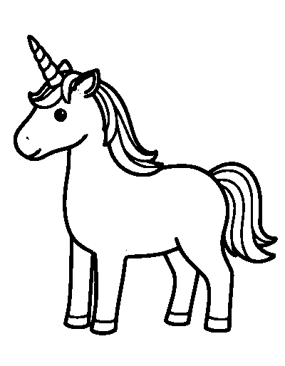 Bold and Easy Unicorn