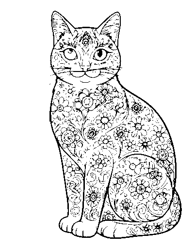 Folk Art Cat