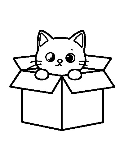 Cardboard Box Cat