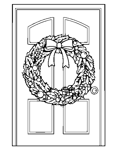 Front Door Wreath Christmas
