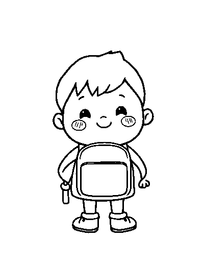Cute Cartoon Back to School