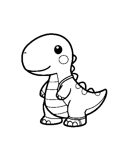Cute Cartoon Dinosaur