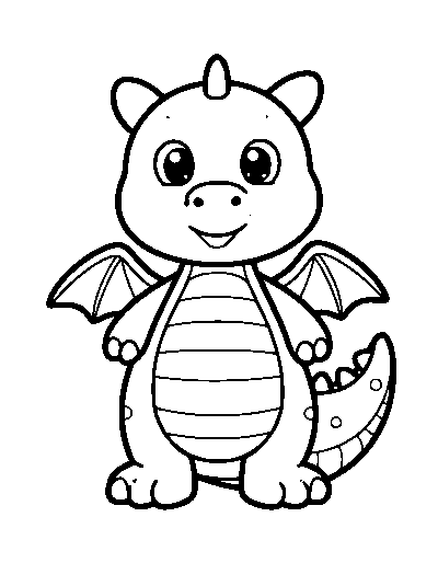 Cute Cartoon Dragon