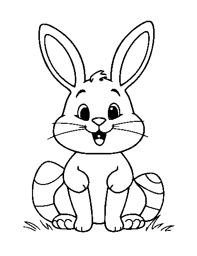 Cute Cartoon Easter Bunny
