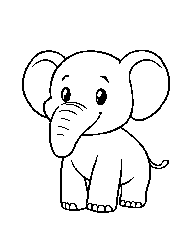 Cute Cartoon Elephant