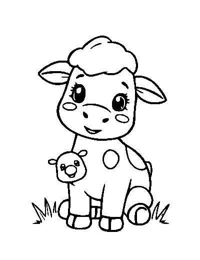 Cute Cartoon Farm Animals