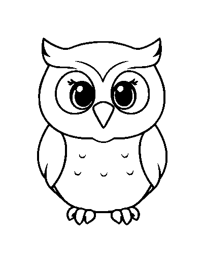 Cute Cartoon Owl