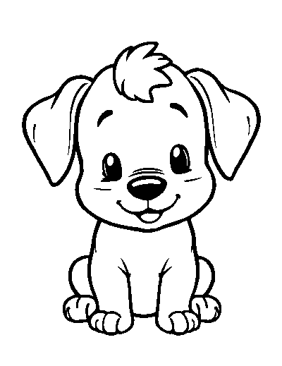 Cute Cartoon Puppy