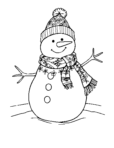 Realistic Snowman