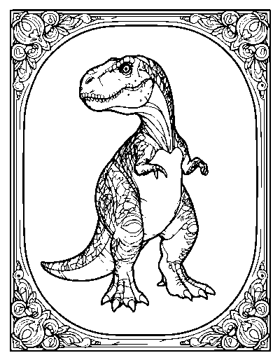 Framed Dinosaur