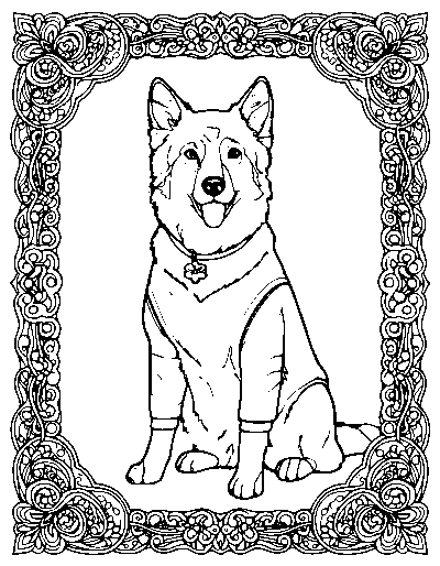 Framed Dog