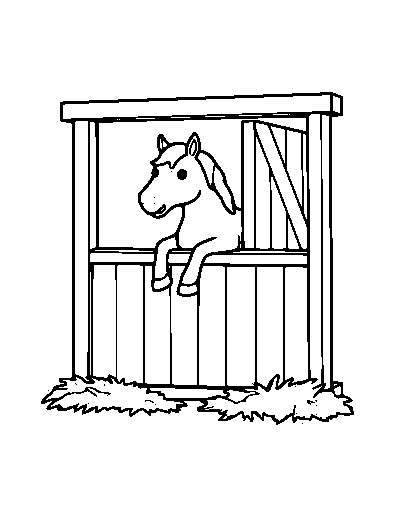 Barn Stall Horse