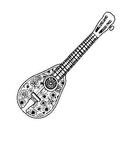 Patterned Balalaika