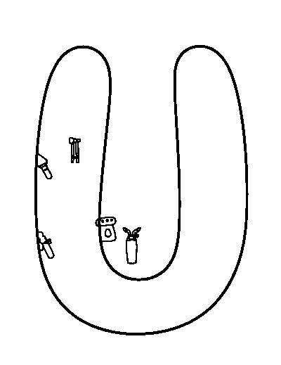 Letter U