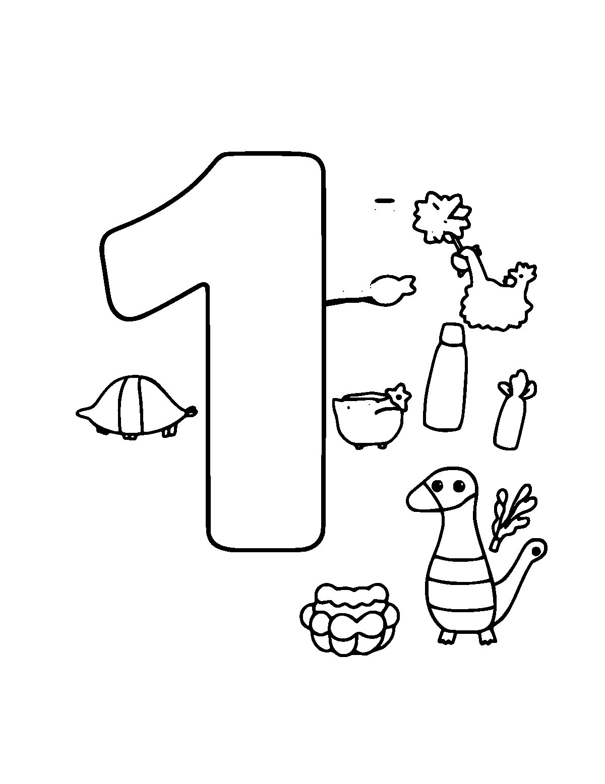 Line-art coloring page of Times Tables, medium outlines, centered