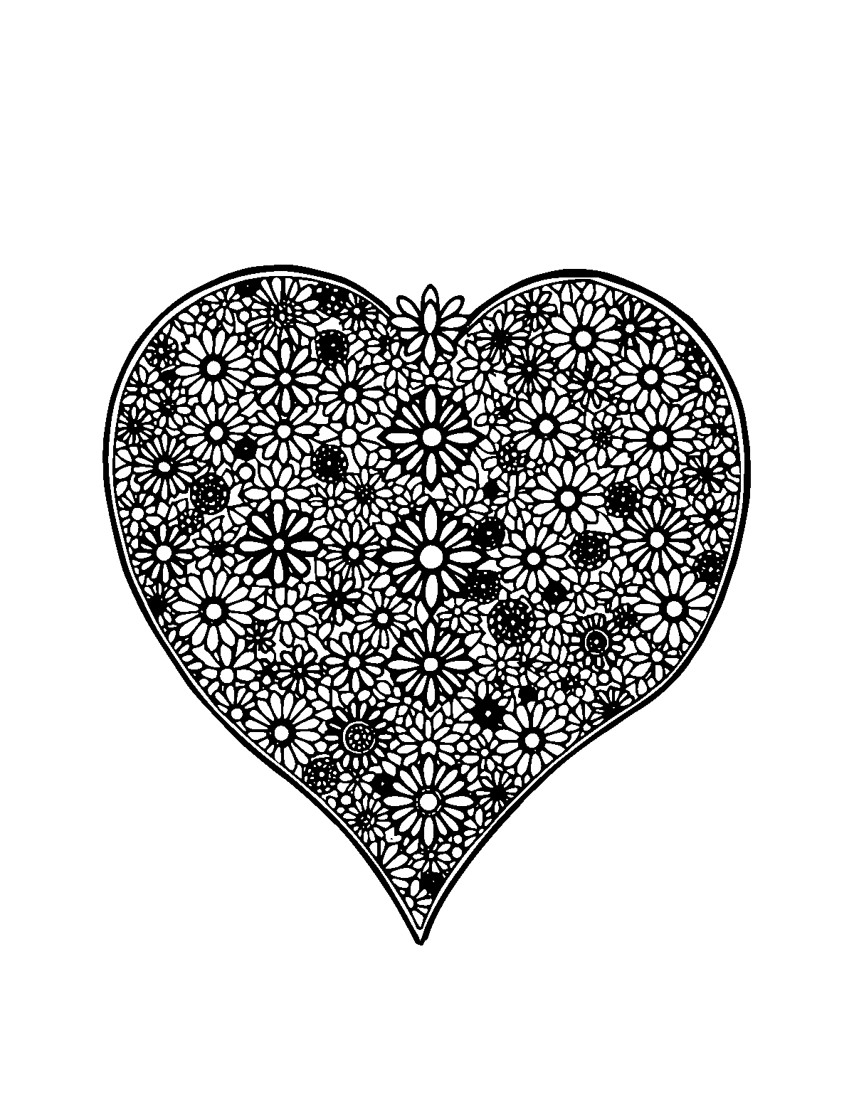 Line-art coloring page of Patterned Goth, patterned, medium outlines, centered
