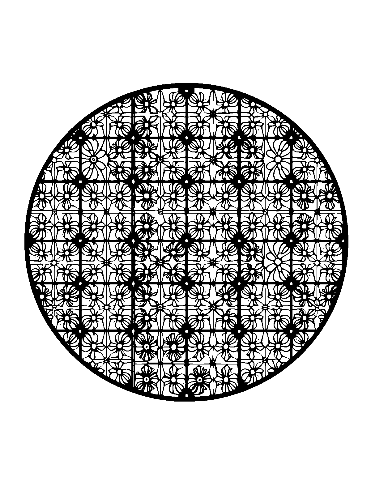 Line-art coloring page of Patterned Japanese Koto, patterned, medium outlines, centered