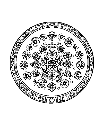 Patterned Korean Janggu Drum