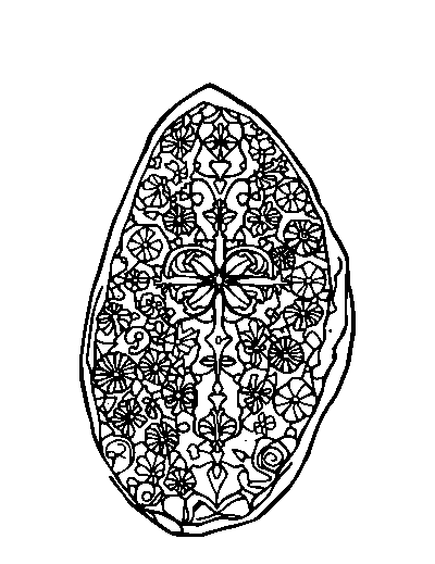 Patterned Nordic Rune Stone
