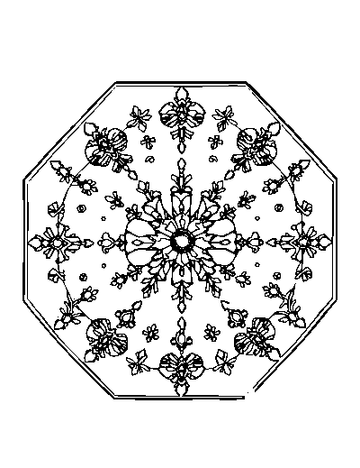 Patterned Octagon