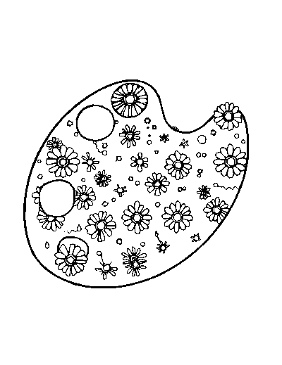 Patterned Paint Palette