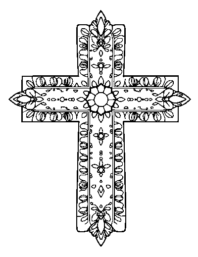 Patterned Peruvian Chakana Cross