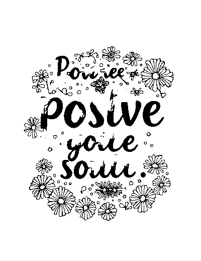 Patterned Positive Quotes