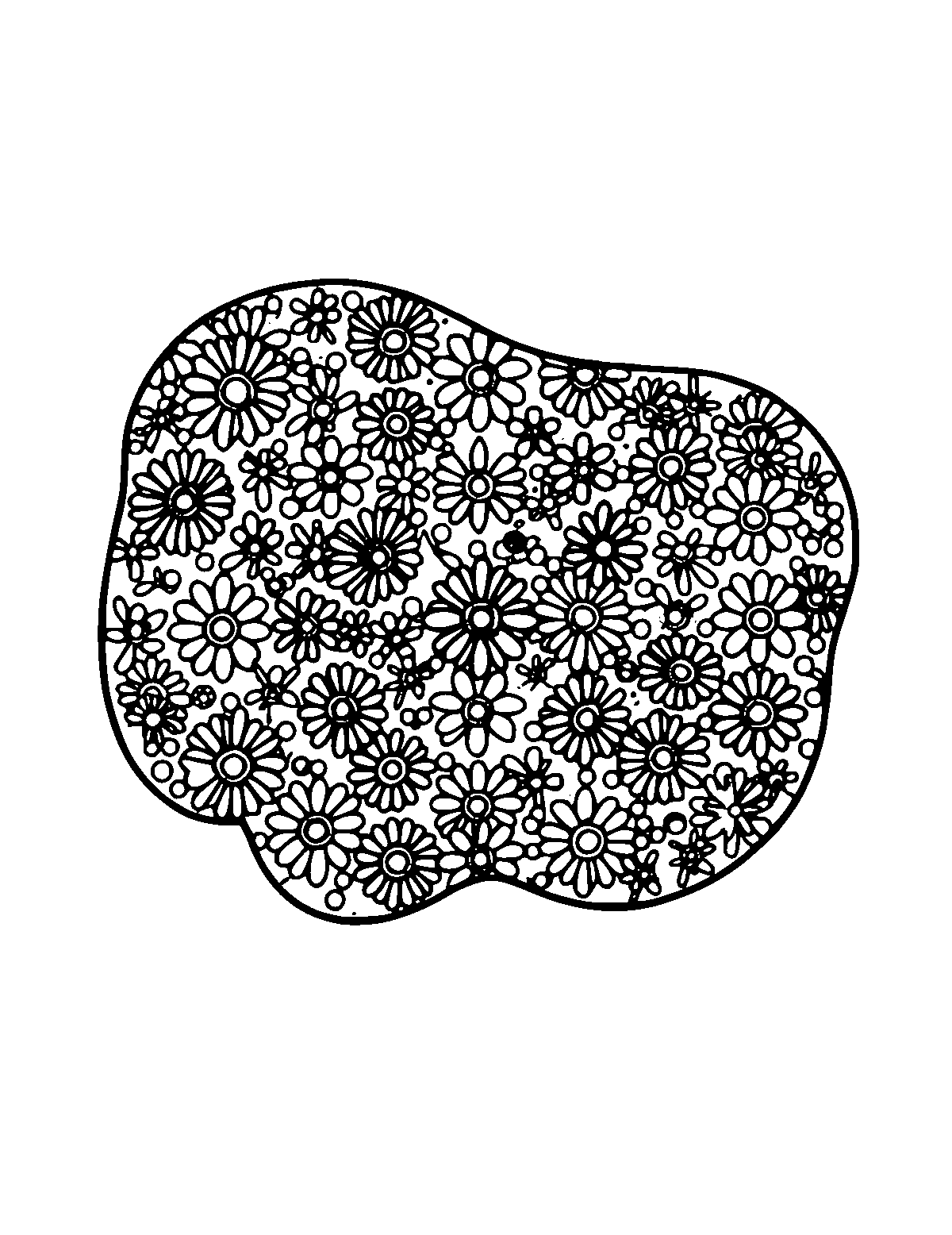 Line-art coloring page of Patterned Preschool Worksheets, patterned, medium outlines, centered
