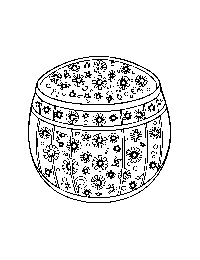 Patterned Steel Drum
