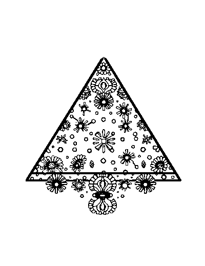 Patterned Triangle