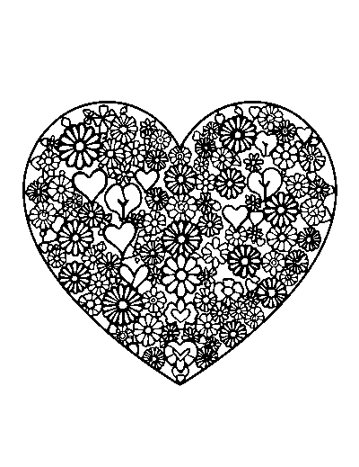 Patterned Valentine Heart