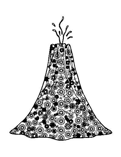 Patterned Volcano