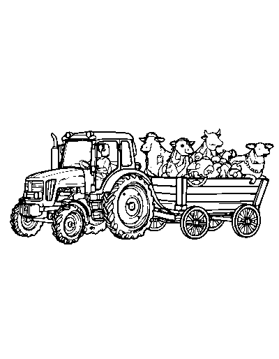 Hayride Farm Animals