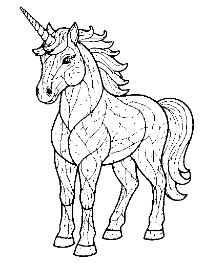 Stained Glass Unicorn