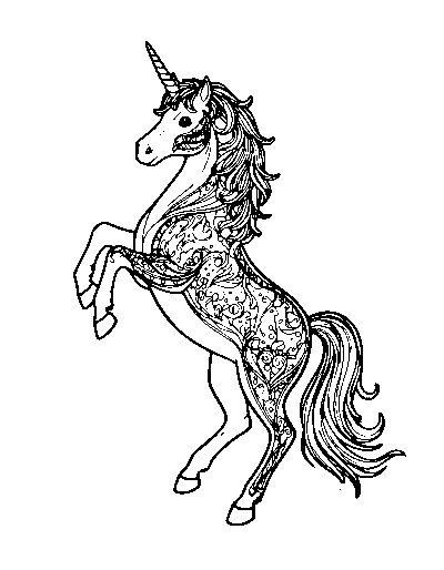 Rearing Up Unicorn