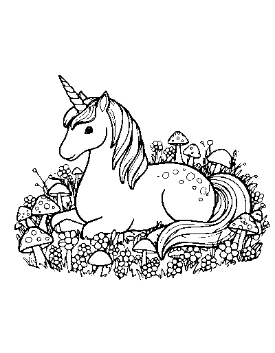 Mushroom Meadow Unicorn