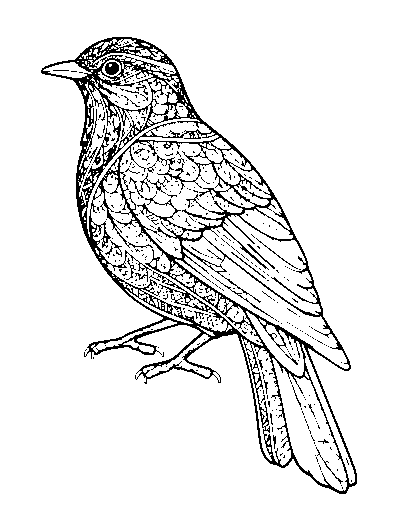 Zentangle Bird