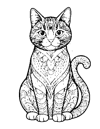 Zentangle Cat