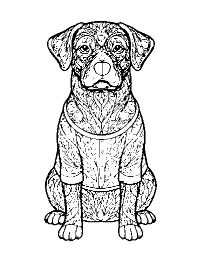 Zentangle Dog