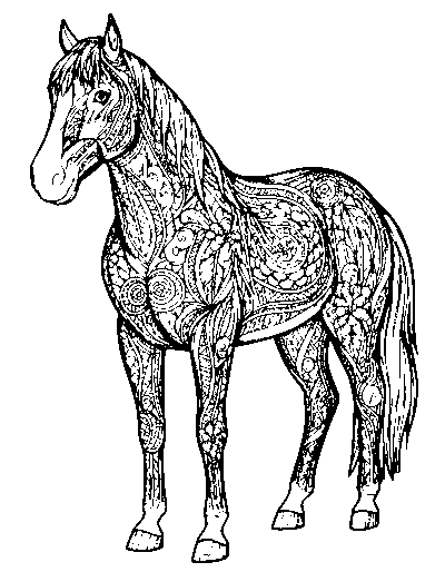Zentangle Horse