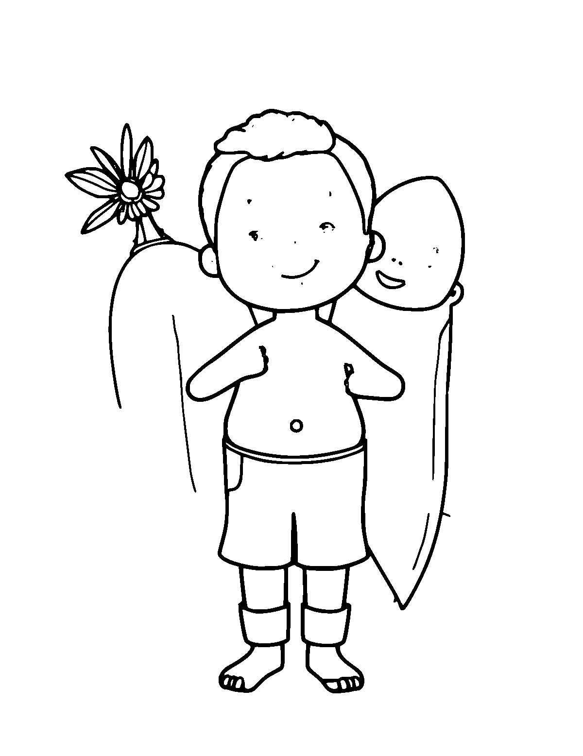 Line-art coloring page of Colombian Arepas, medium outlines, centered