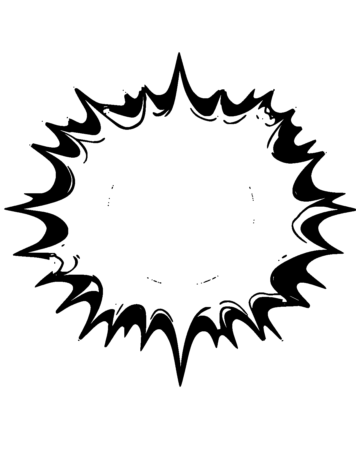 Line-art coloring page of Eclipse, thick outlines, centered
