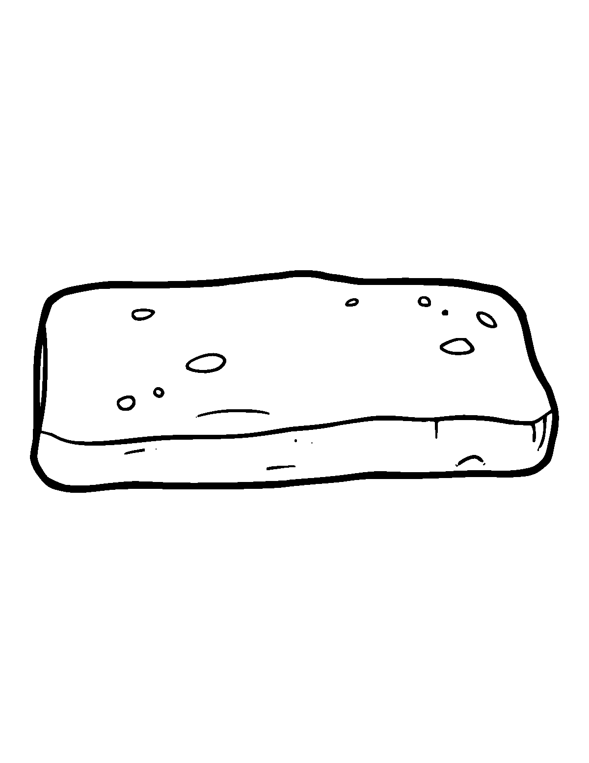 Line-art coloring page of Gold Bar, thick outlines, centered