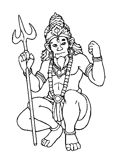 Hanuman the Monkey God