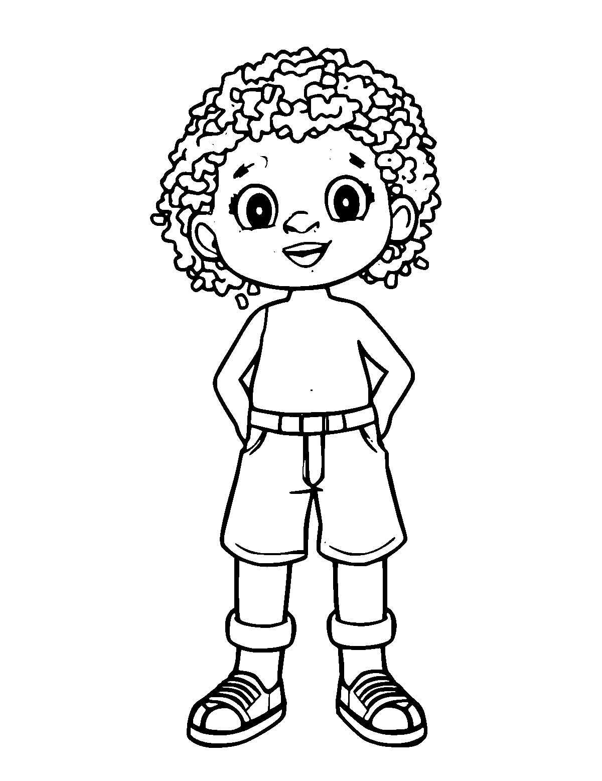 Line-art coloring page of Jollof Rice, medium outlines, centered