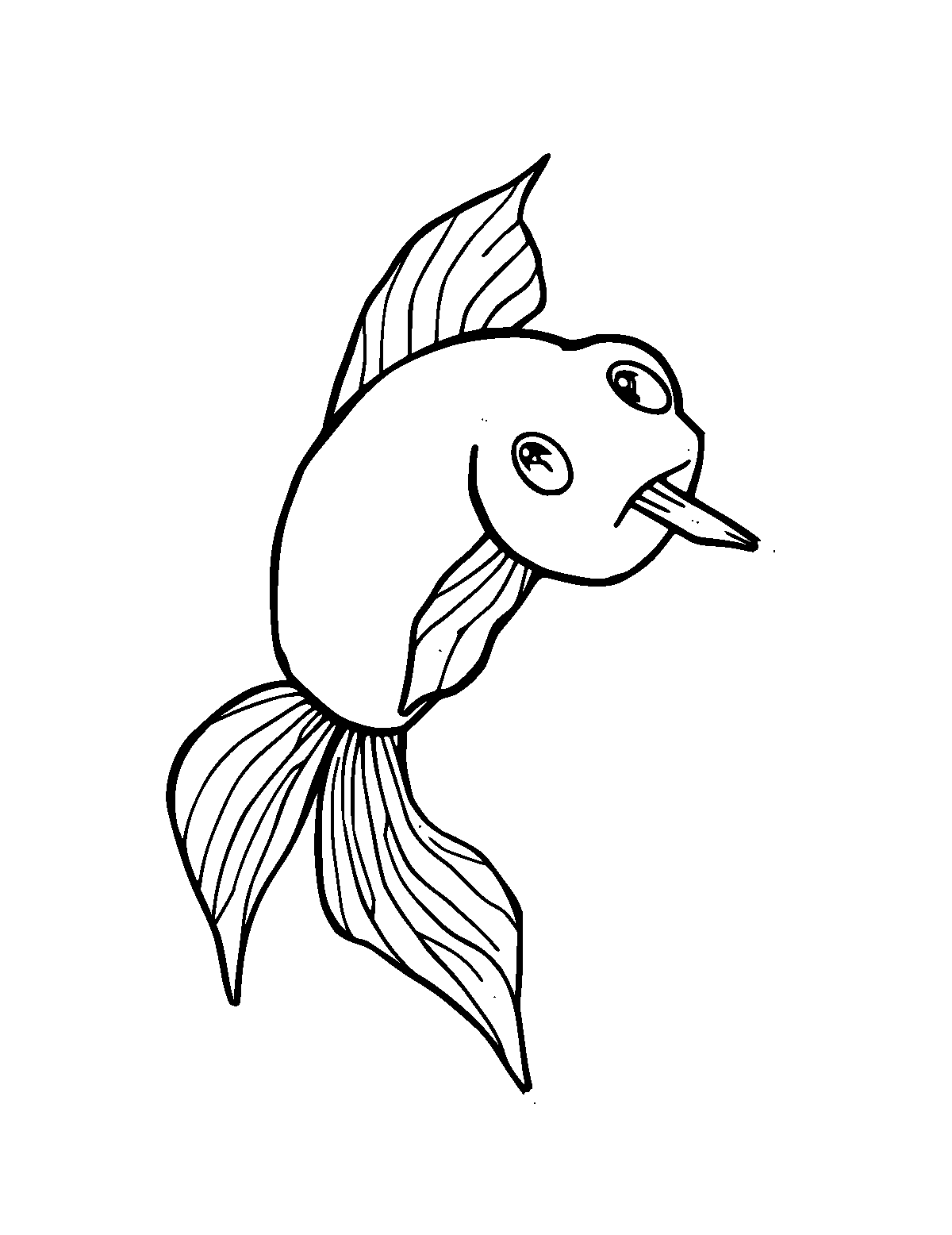 Line-art coloring page of Kappa, medium outlines, centered