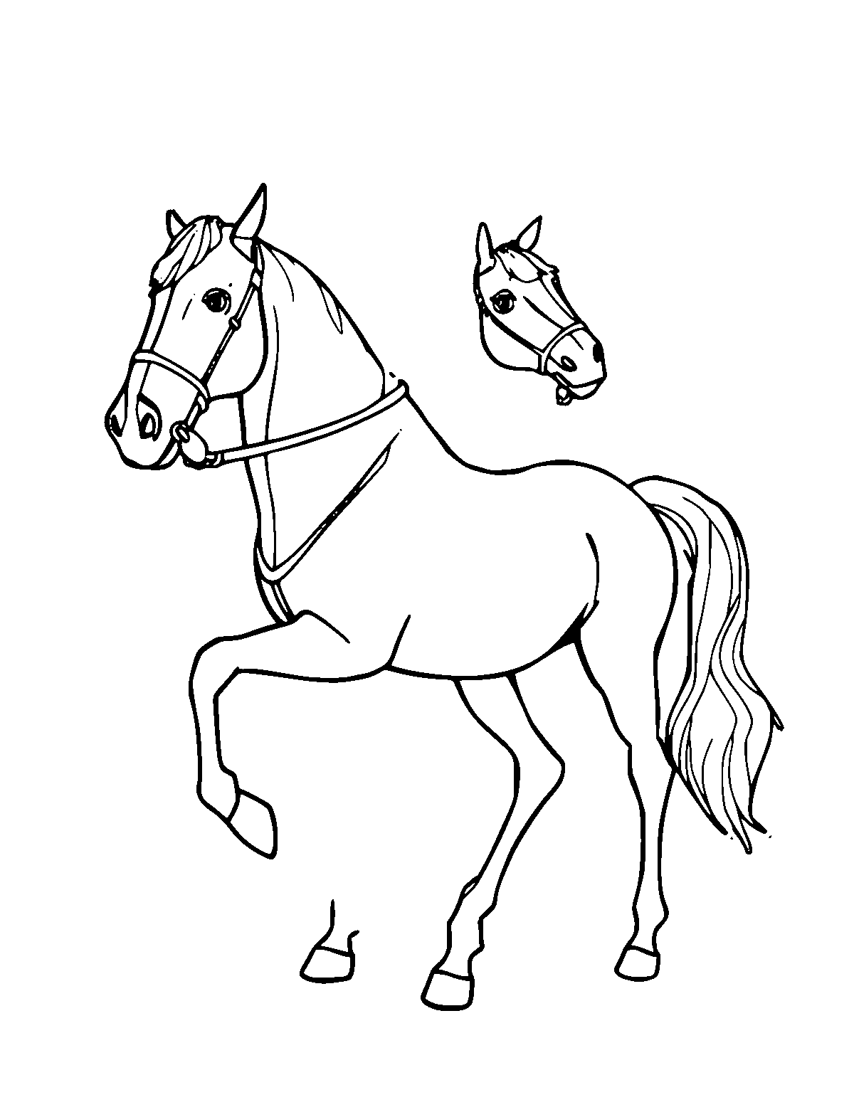 Line-art coloring page of Marco Polo, medium outlines, centered
