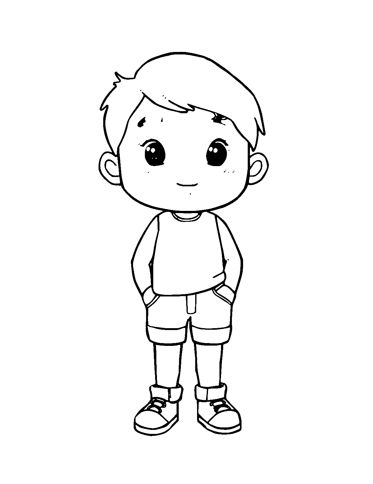 Line-art coloring page of Painting, medium outlines, centered