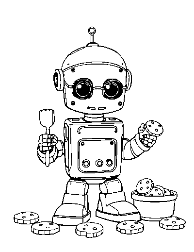 Robot Baking Cookies