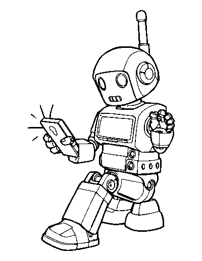 Robot Playing a Game